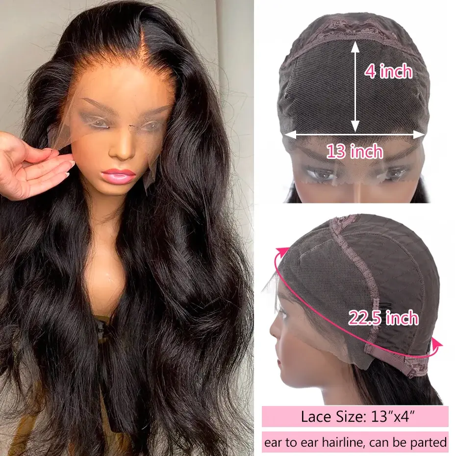 Thumbnail: 100% Natural Human Hair Wigs Human Hair, Brazilian human Hair Lace Front Wig