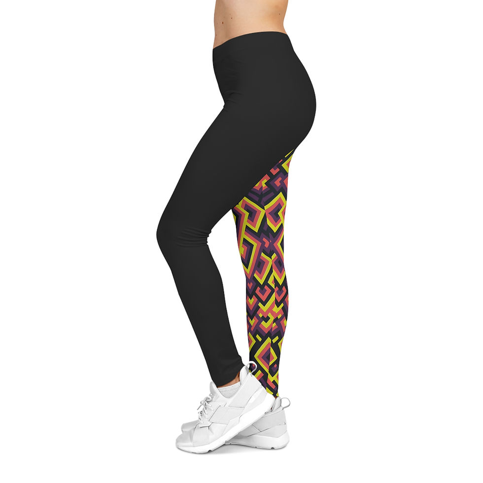 Thumbnail: Emissary Leggings — Colorful Retro Patterned Yoga Pants