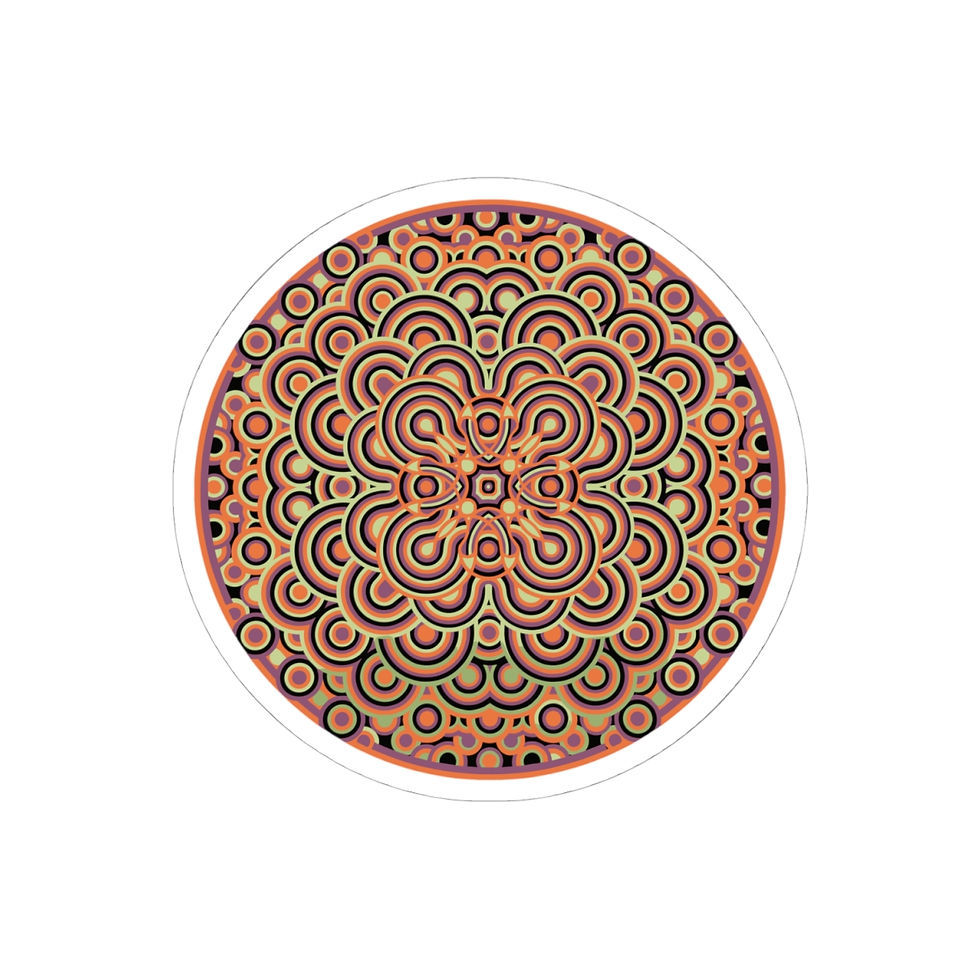 Thumbnail: Varsity Sticker Sticker — Vintage Boho Kiss-Cut Decal for Laptops & Journals