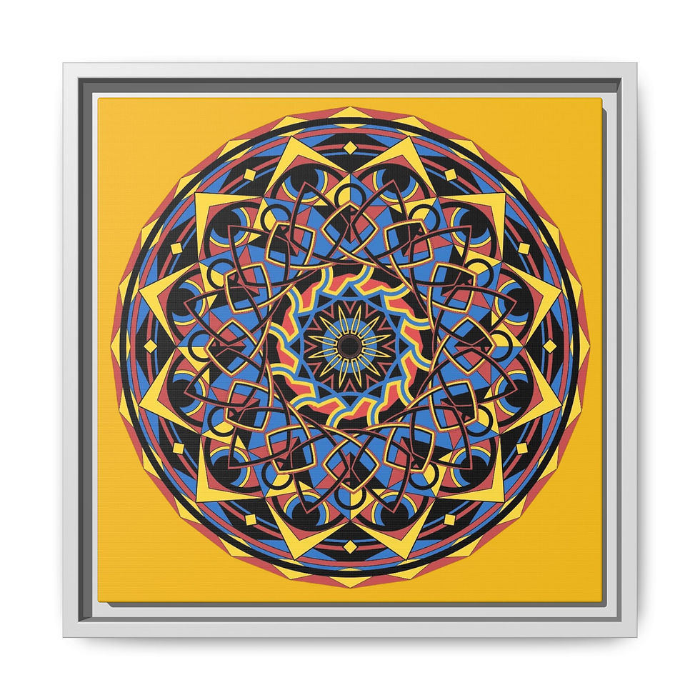 Thumbnail: Ponder Framed Canvas — Modern Boho Wall Art