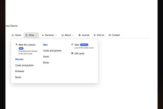 Mega Menu & Site Navigation banner