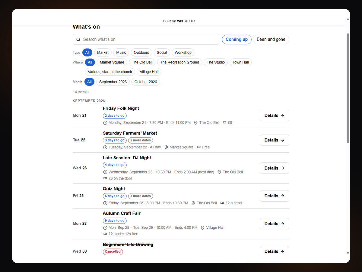 Event List & What’s On screenshot 5