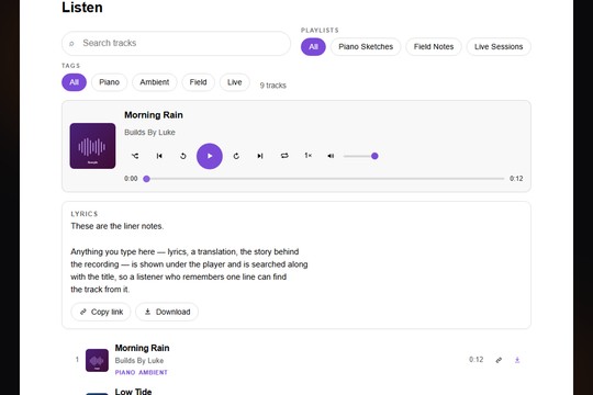 Audio Player & Playlists banner