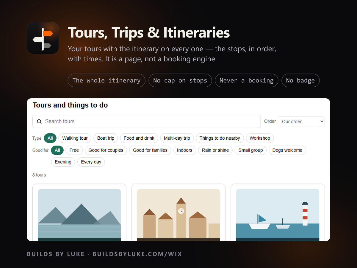 Tours, Trips & Itineraries screenshot 1