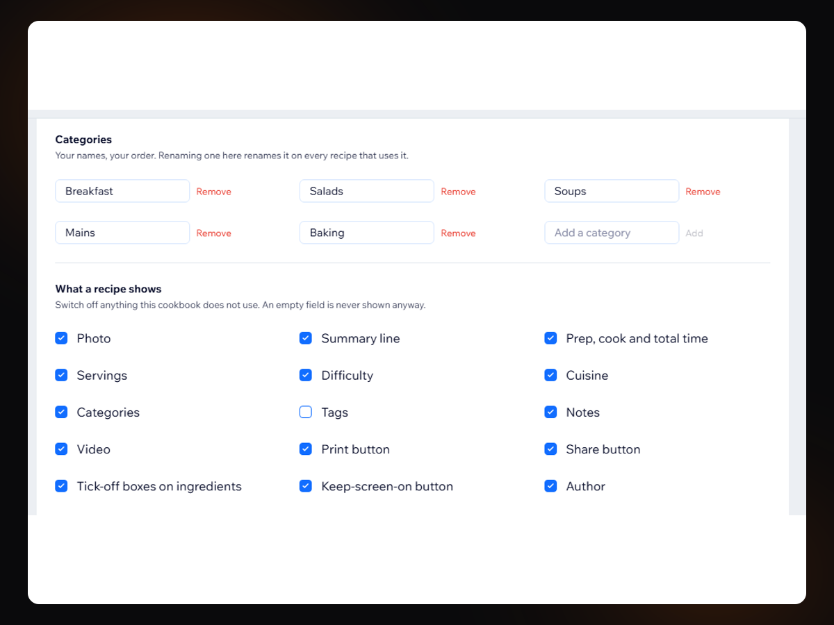 Recipe Cards & Cookbook screenshot 8