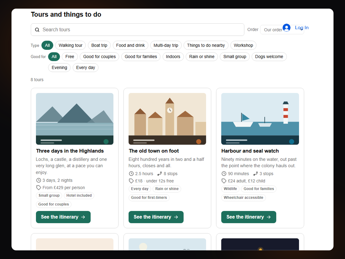 Tours, Trips & Itineraries screenshot 7