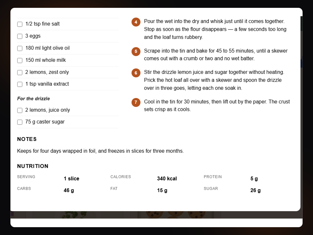 Recipe Cards & Cookbook screenshot 4