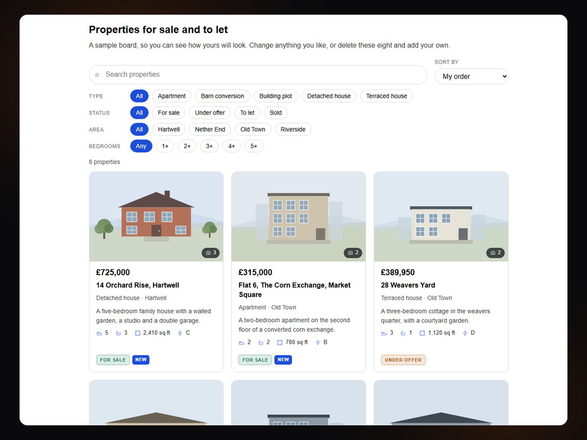 Real Estate Property Listings screenshot 2