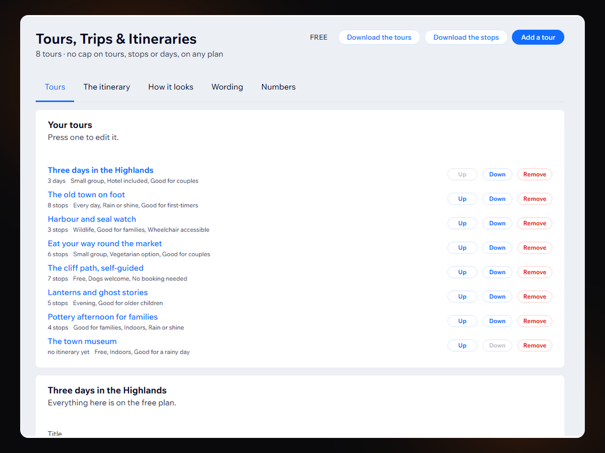 Tours, Trips & Itineraries screenshot 8