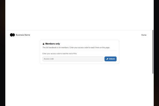 Members Only Content Blocks banner