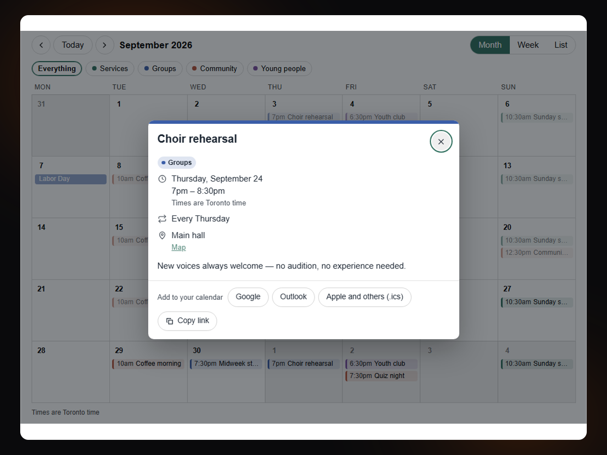 Events Calendar & Google Sync screenshot 4