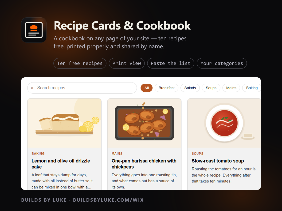 Recipe Cards & Cookbook screenshot 1