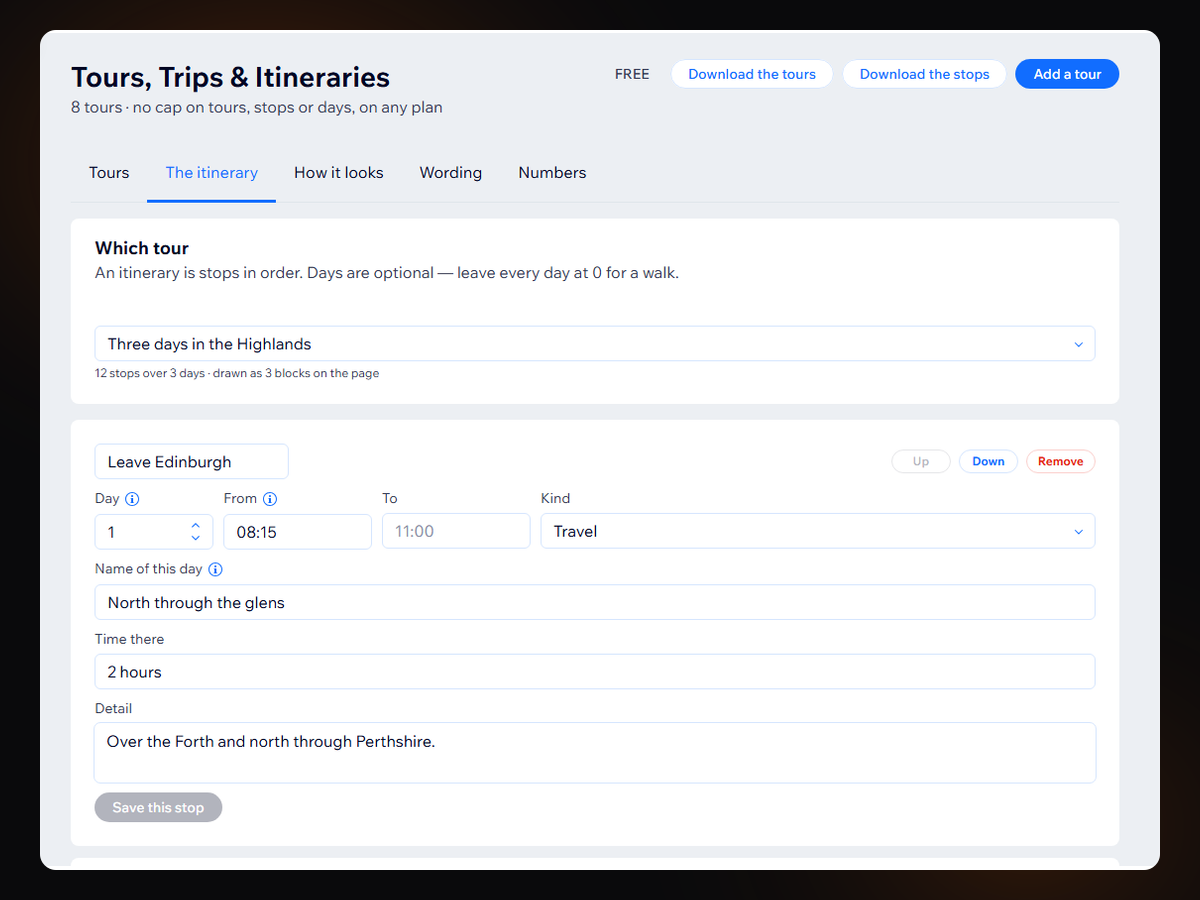 Tours, Trips & Itineraries screenshot 4