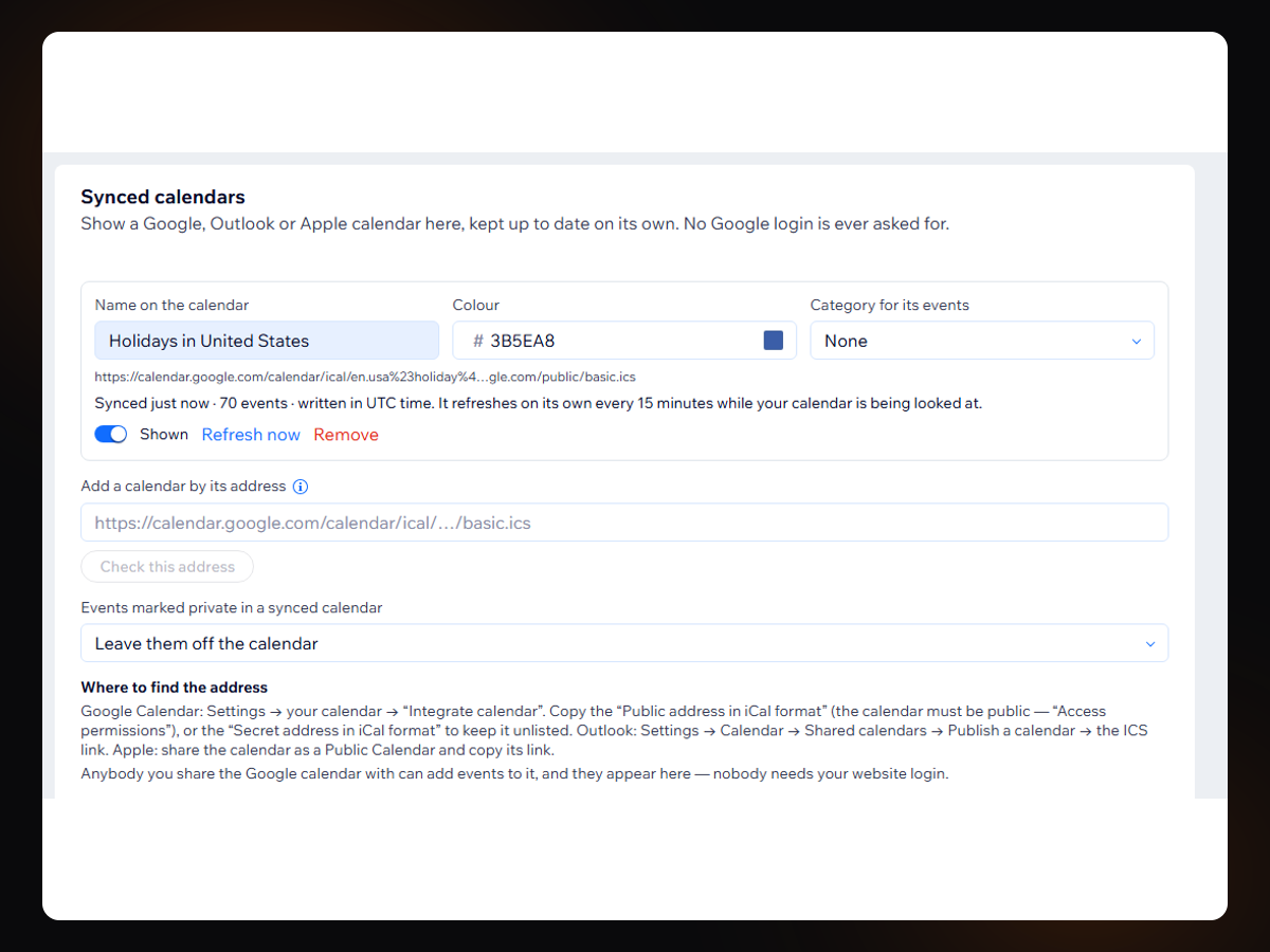 Events Calendar & Google Sync screenshot 3