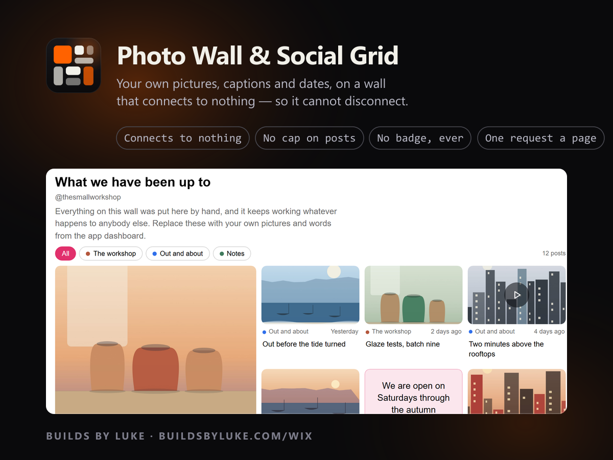 Photo Wall & Social Grid screenshot 1
