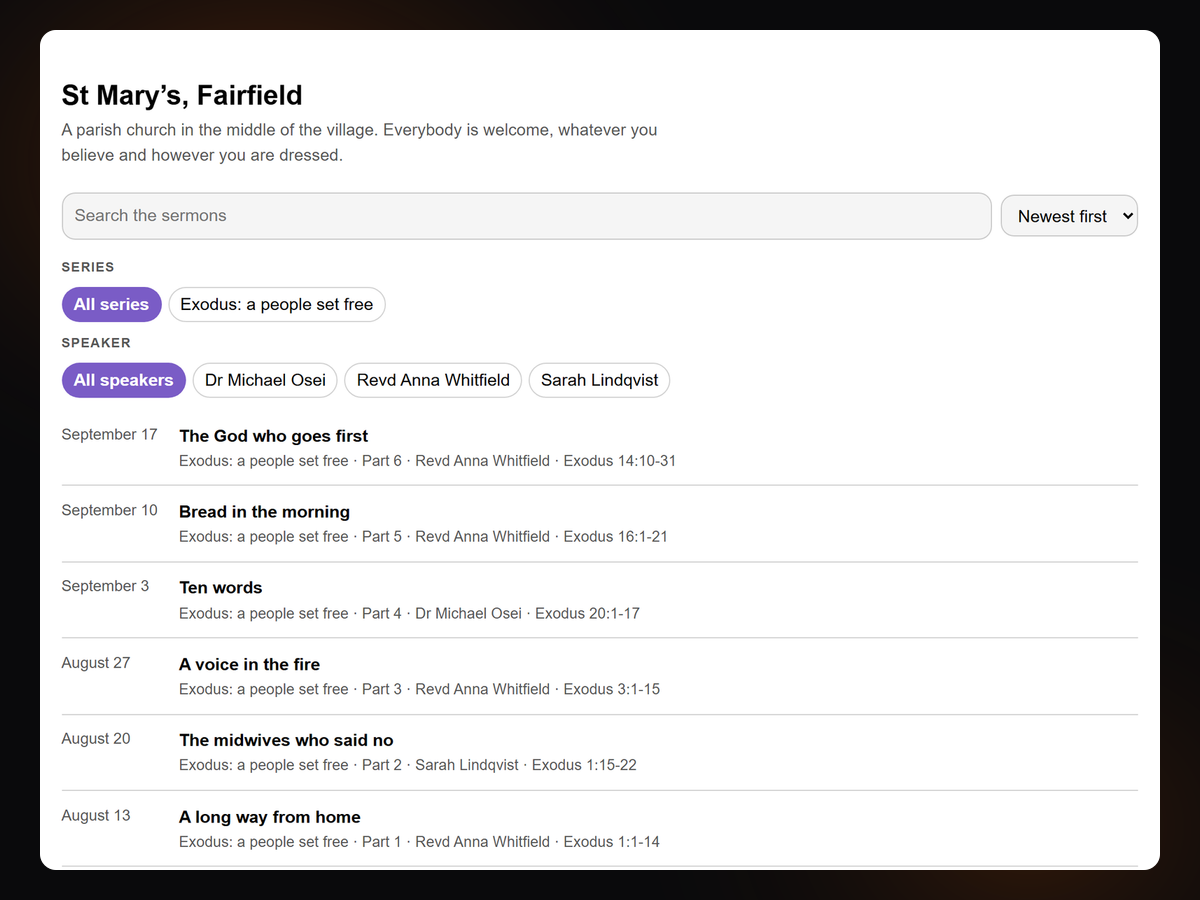 Service Times & Sermons screenshot 5