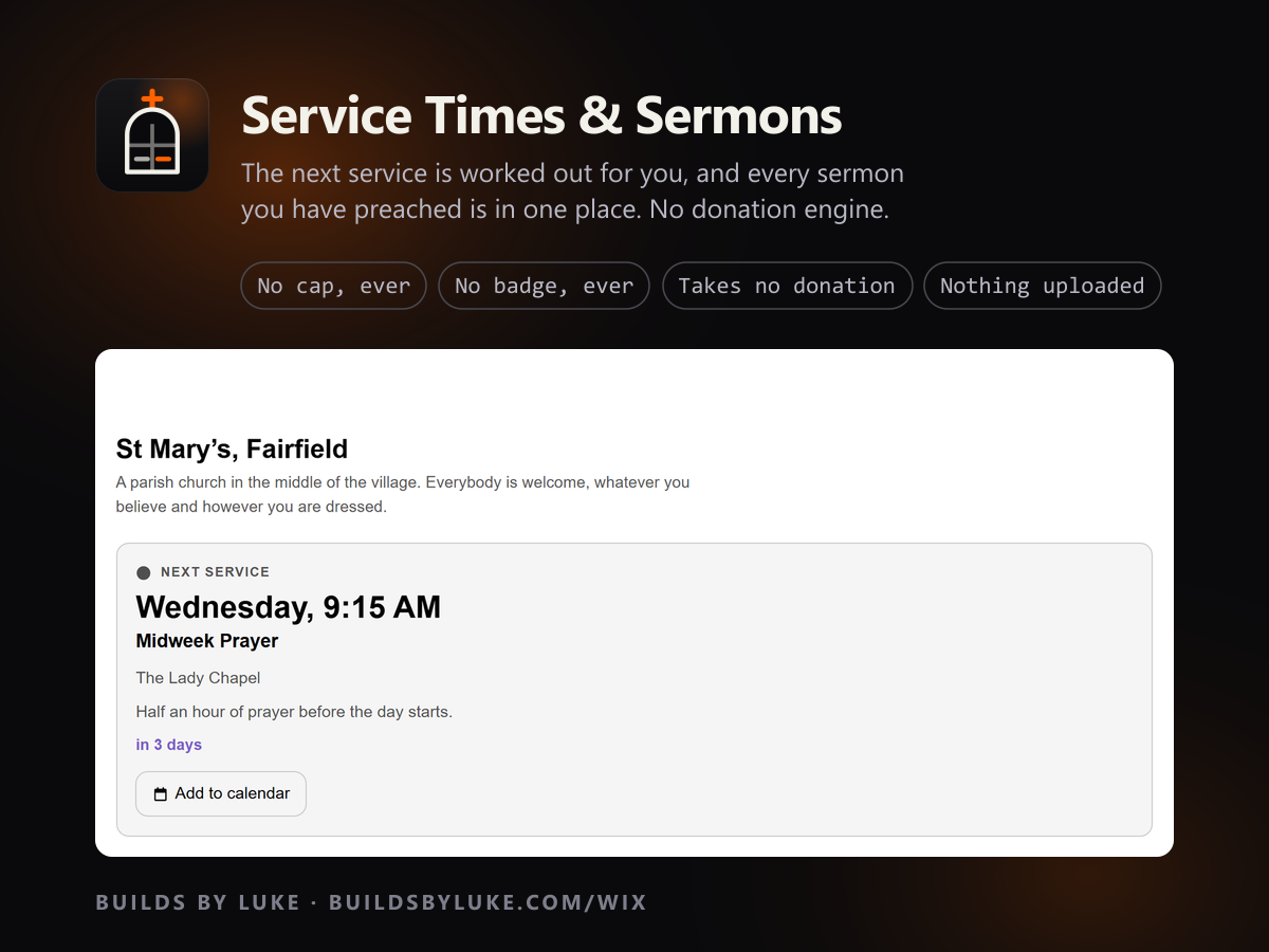 Service Times & Sermons screenshot 1