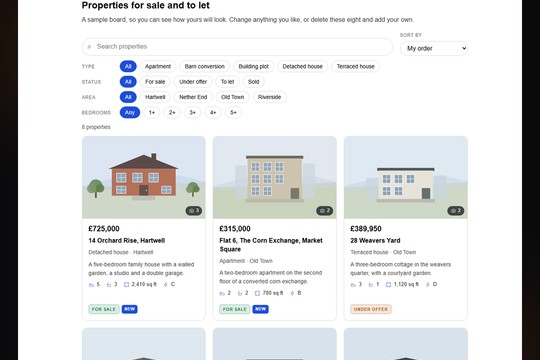 Real Estate Property Listings banner
