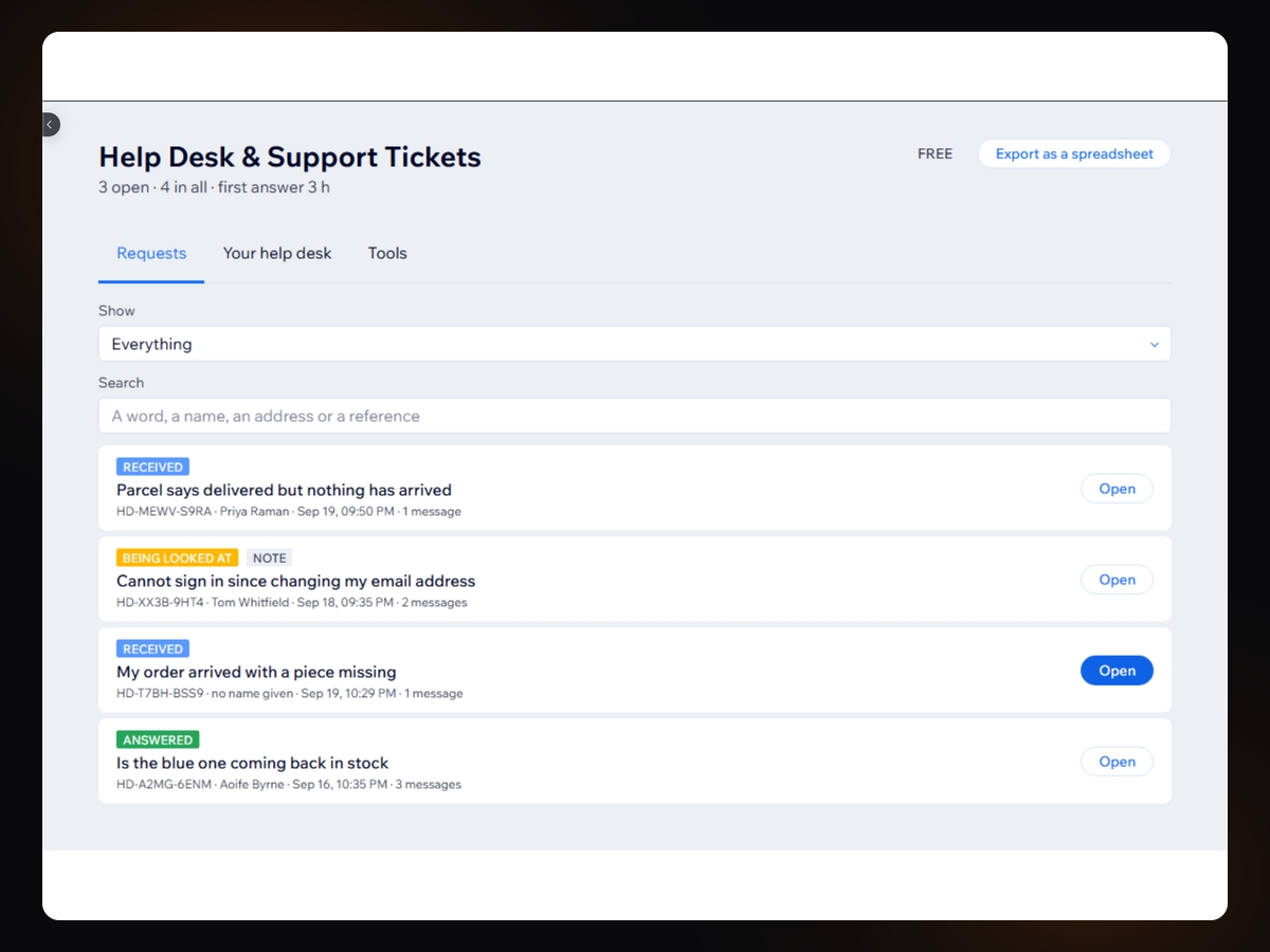 Help Desk & Support Tickets screenshot 5