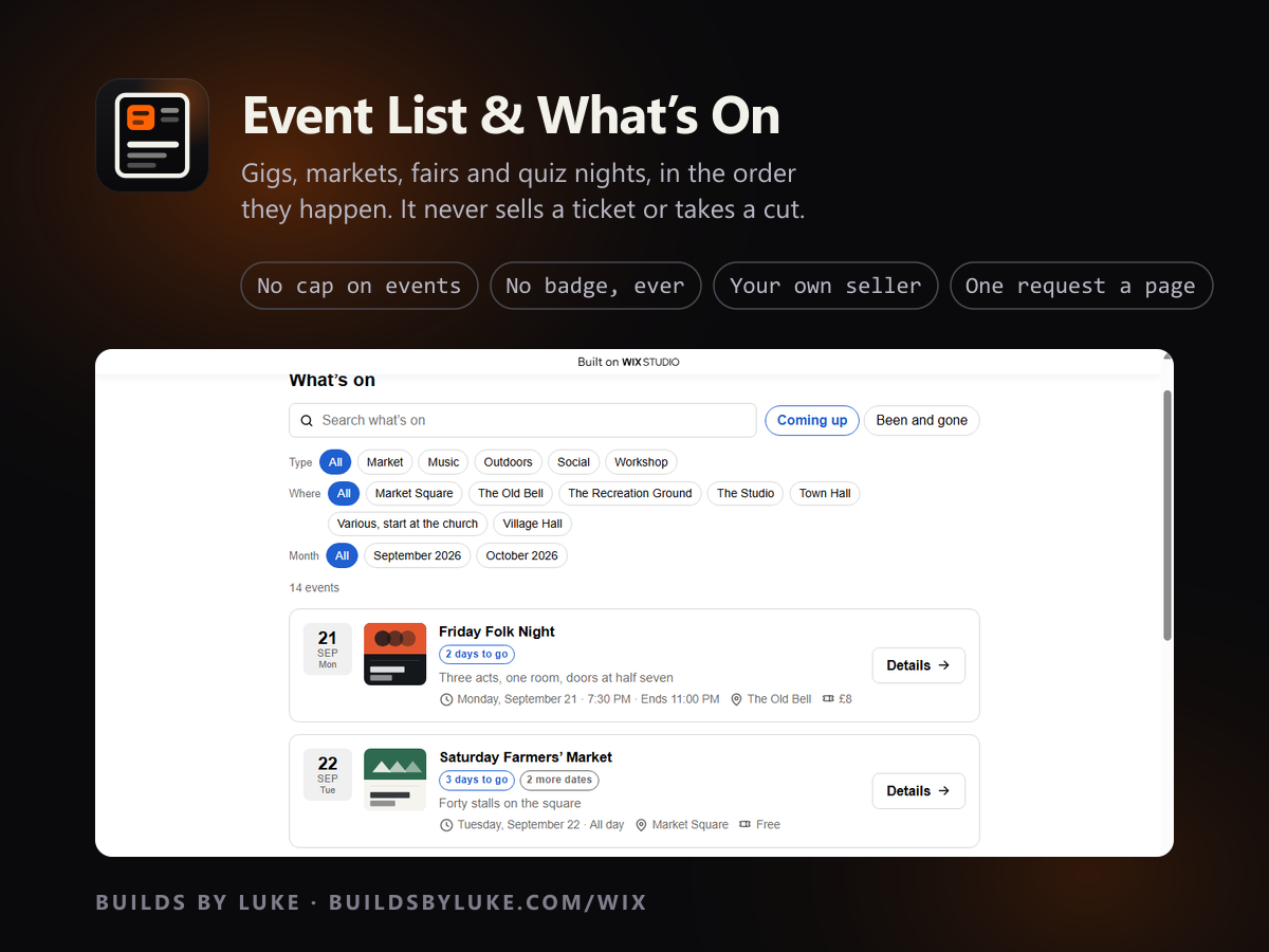 Event List & What’s On screenshot 1