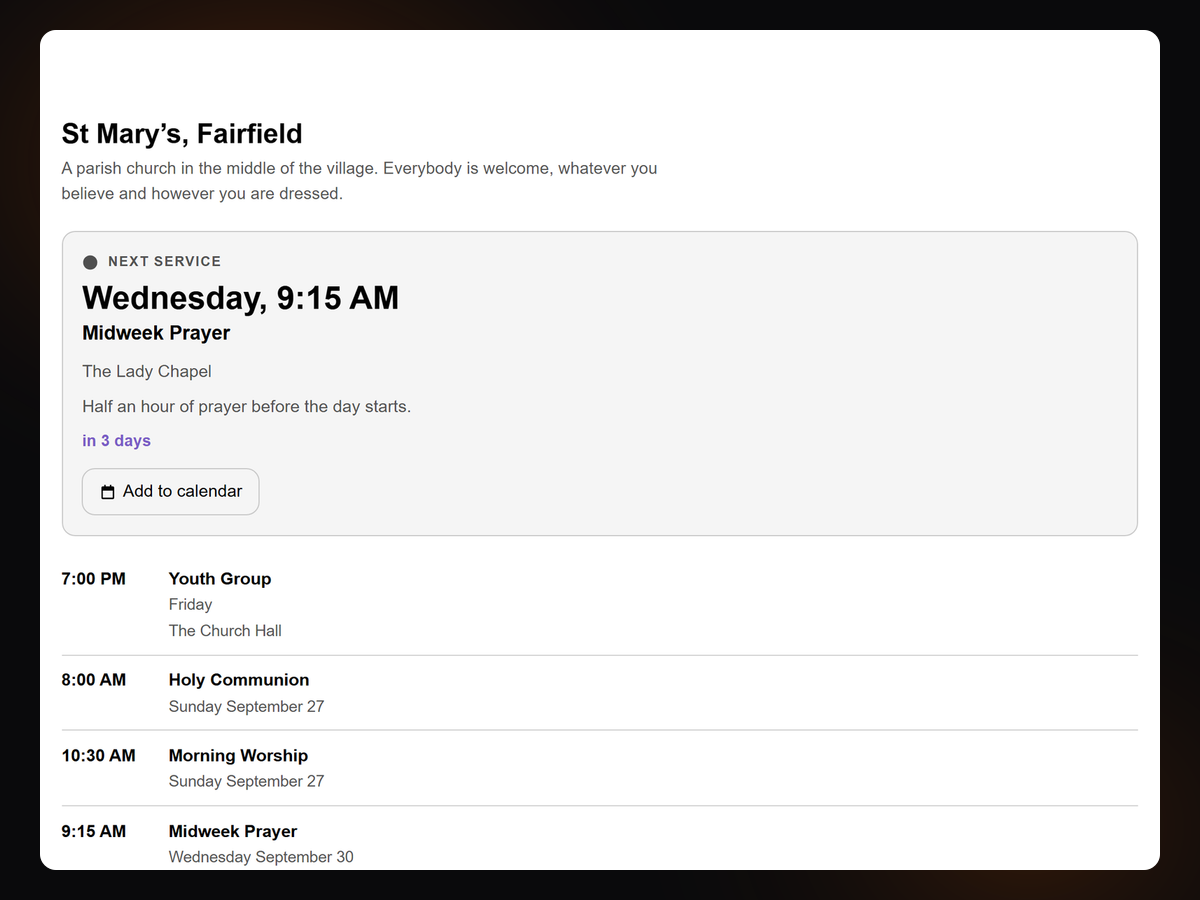 Service Times & Sermons screenshot 2