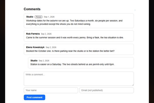 Comments & Moderation banner