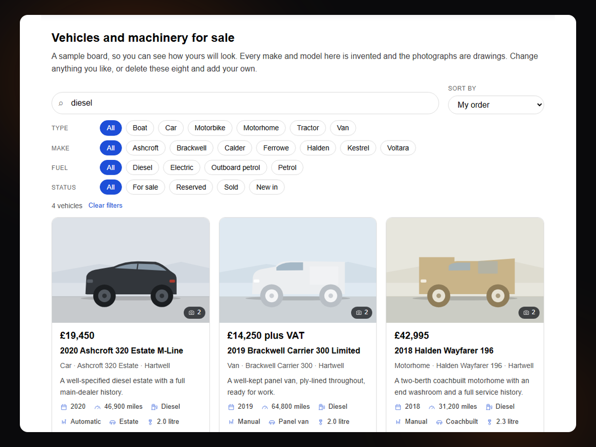 Vehicle & Equipment Listings screenshot 3