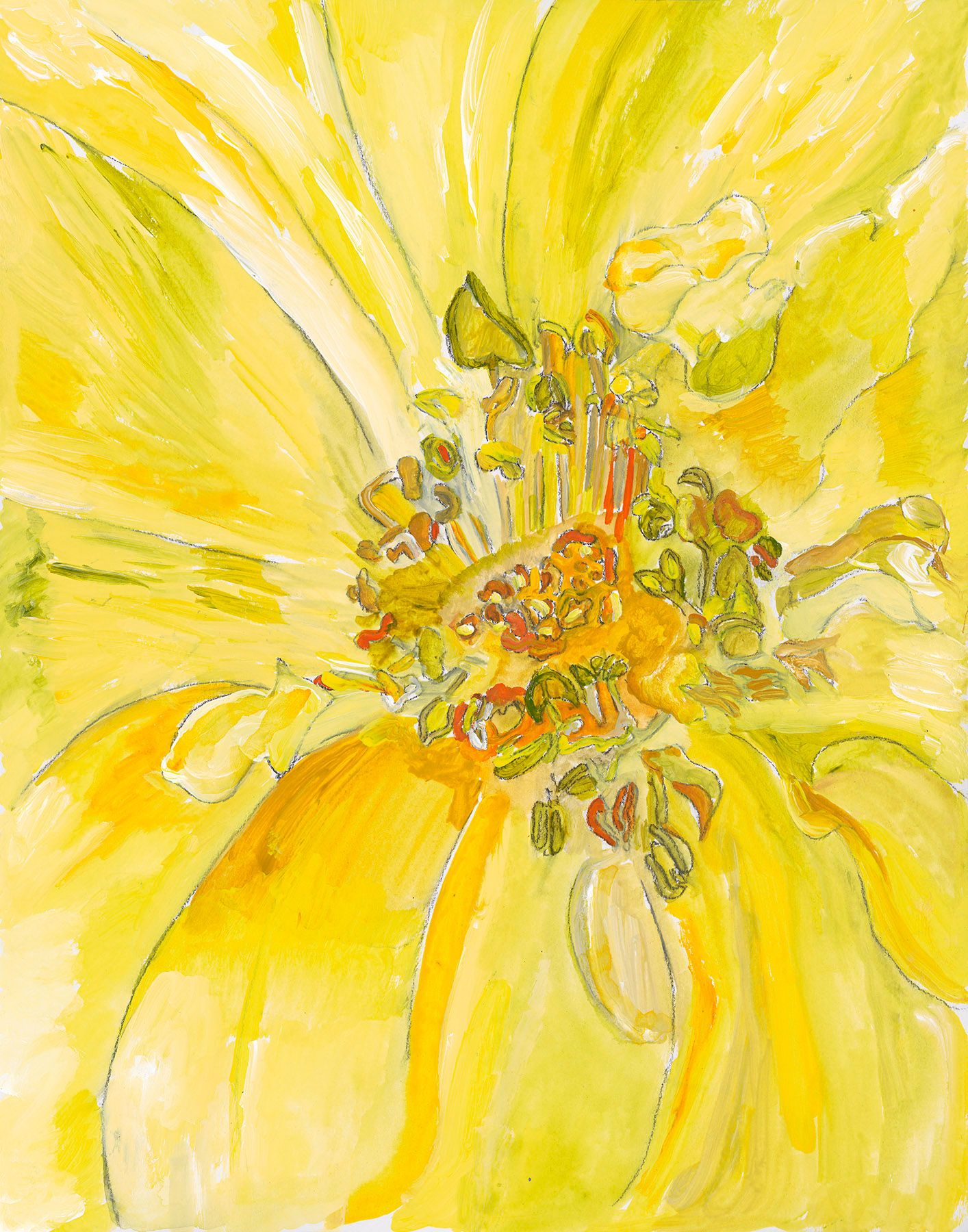 Flower Portal 11 - Original Painting - 14 x 11 in - Available