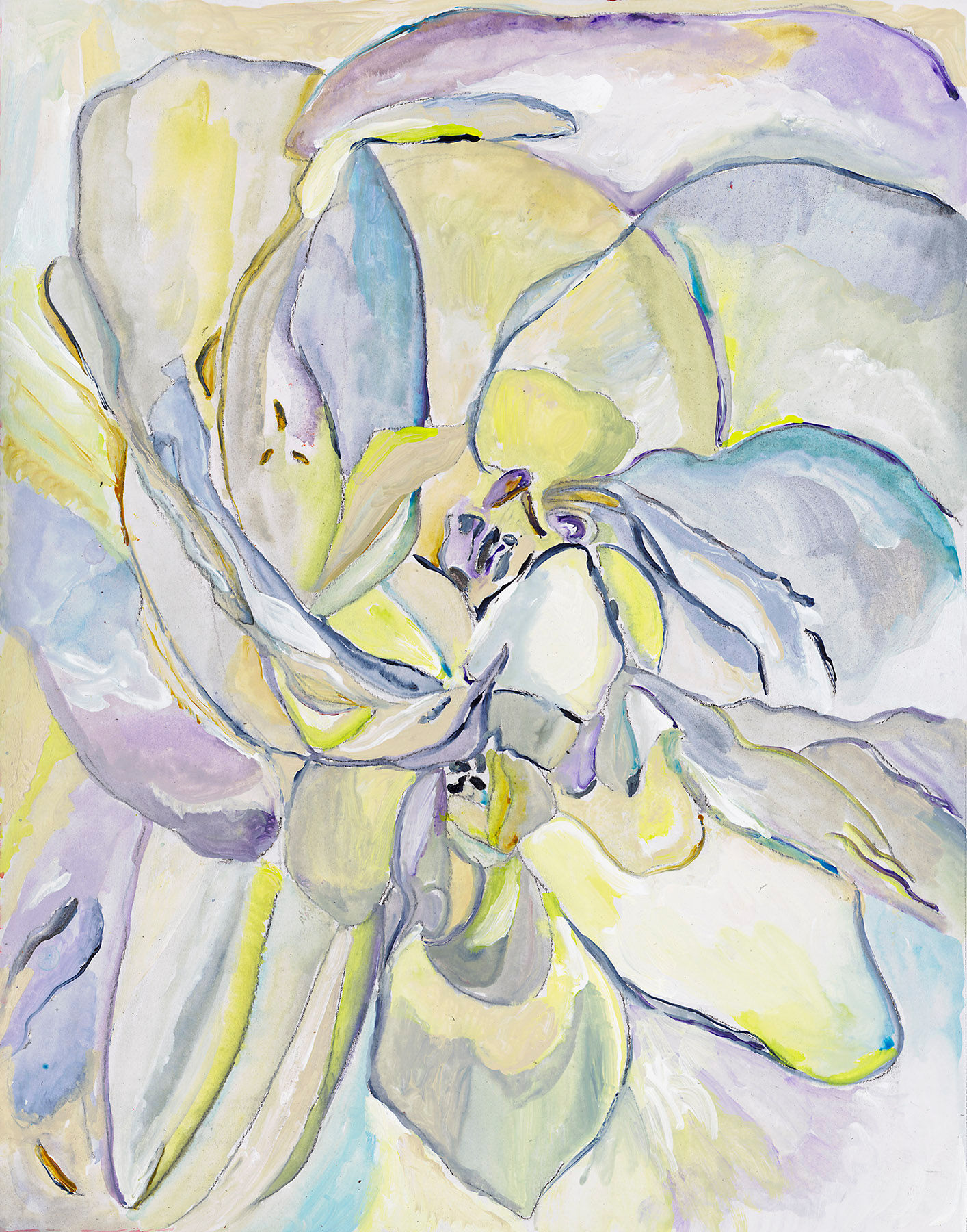 Flower Portal 13 - Original Painting - 14 x 11 in - Available