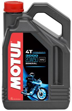 שמן מינרלי 3000 צמיגות 20W50 מבית MOTUL