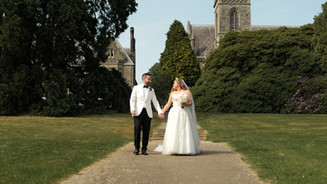 Couple Portraits during Wedding video at Ashdown Park Hotel by Ashdown Park Wedding Videographer based in Sussex
