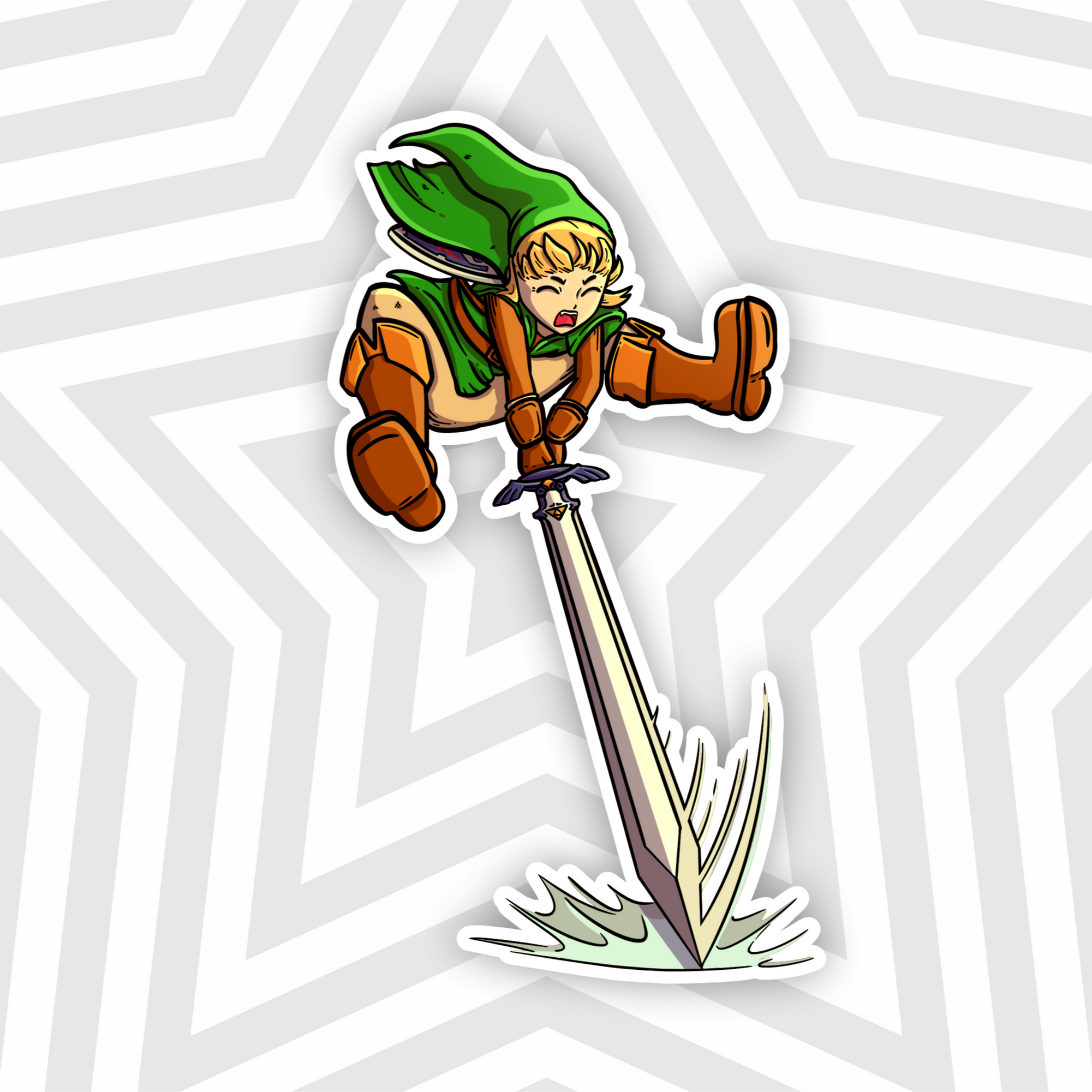 Link Sword Swing Sticker