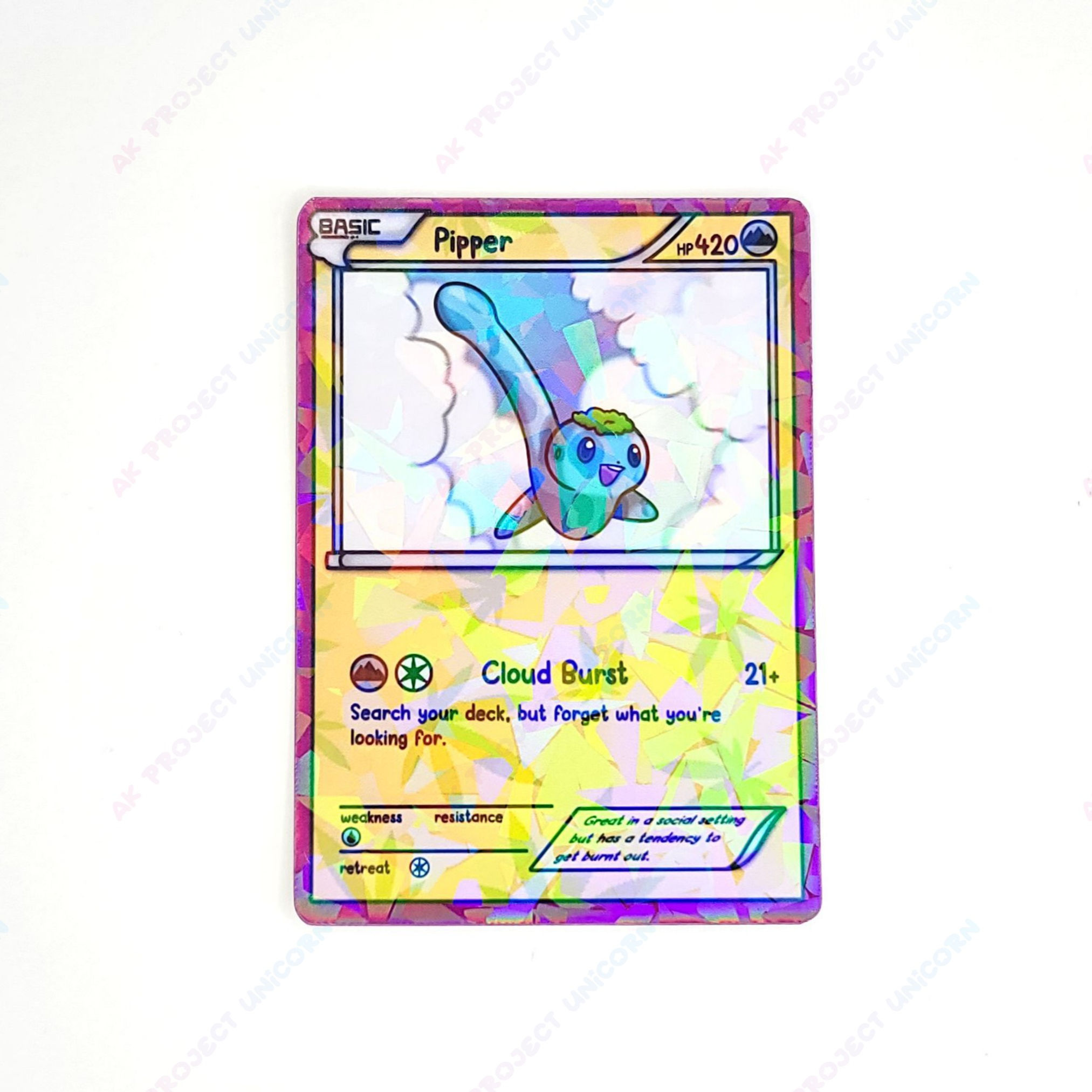 Pipper Card Holographic Sticker