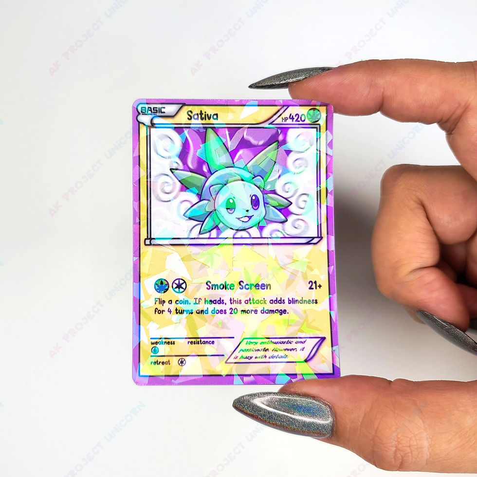 Thumbnail: Sativa Card Holographic Sticker