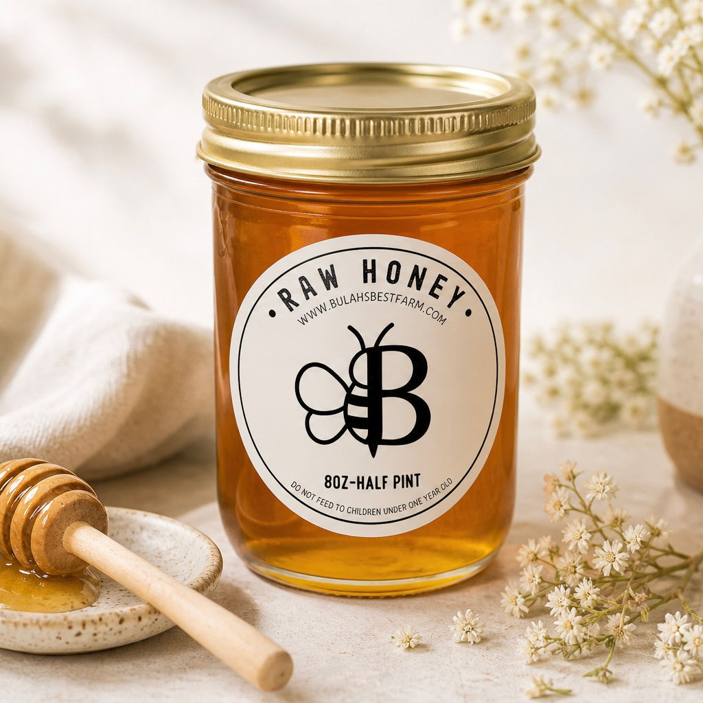 HALF-PINT RAW HONEY 8OZ