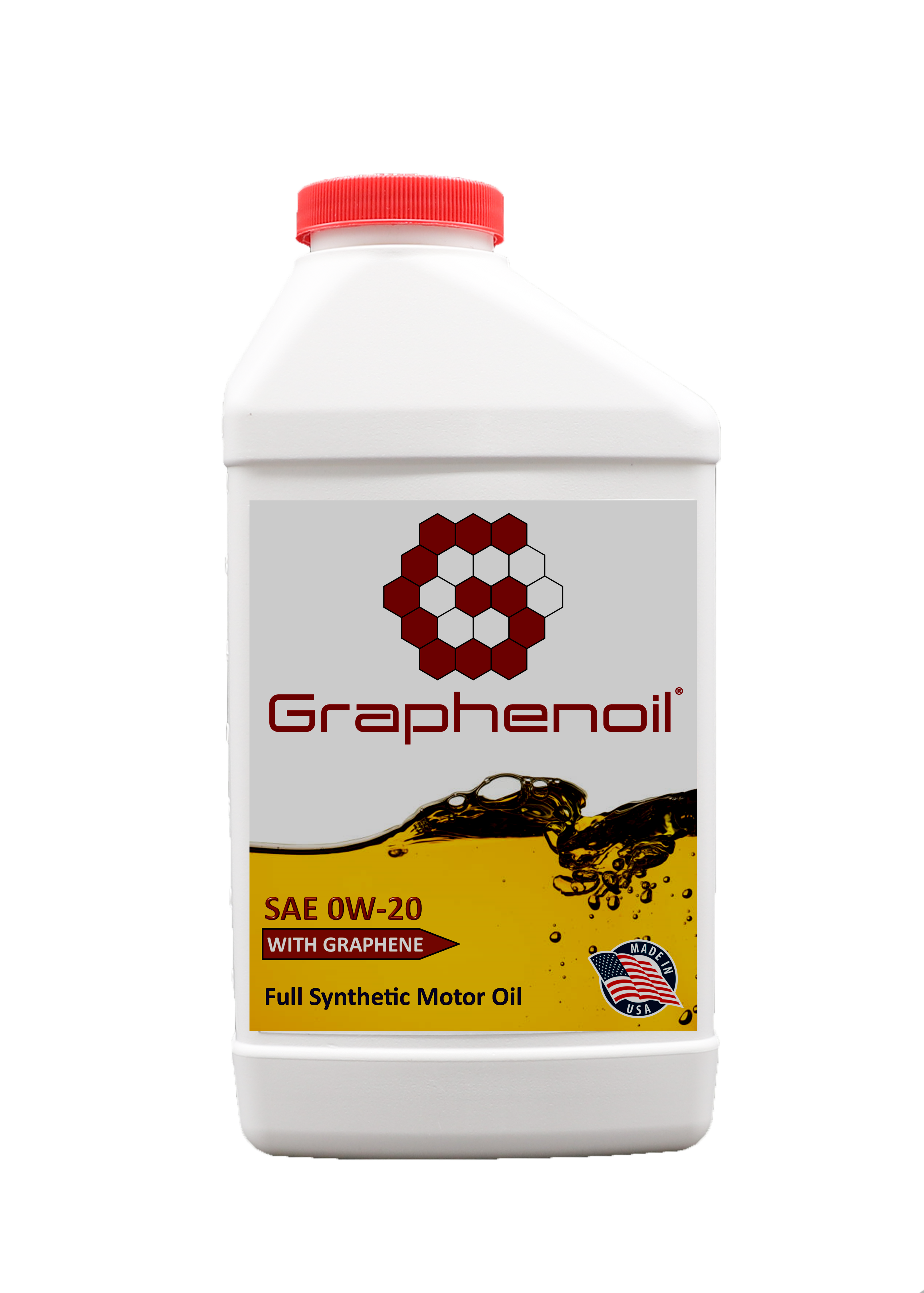 Graphenoil Full Synthetic 0W-20 Smart Graphene Motor Oil. Made in USA.