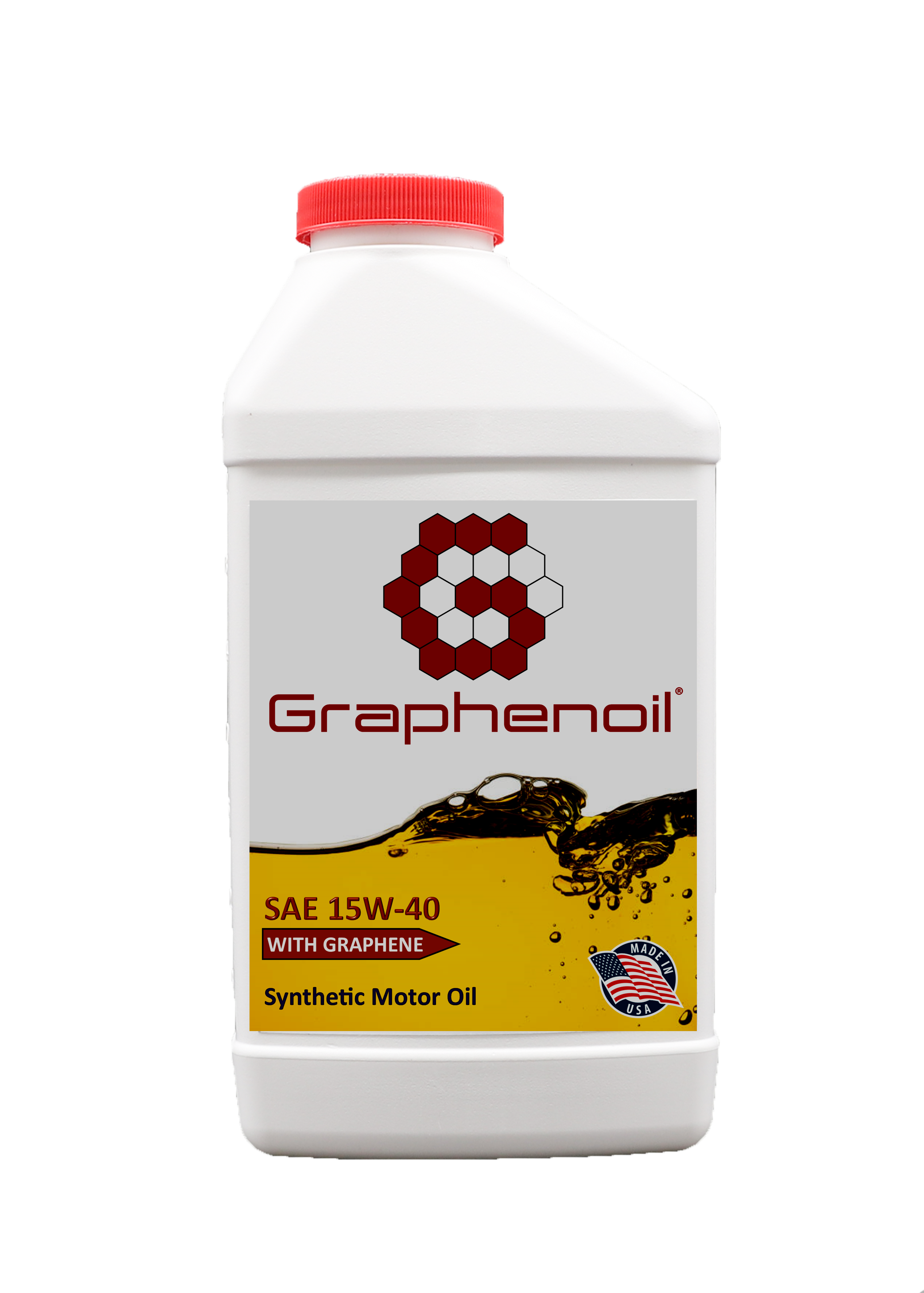 Graphenoil Full Synthetic 15W-40 Smart Graphene Motor Oil. Made in USA.