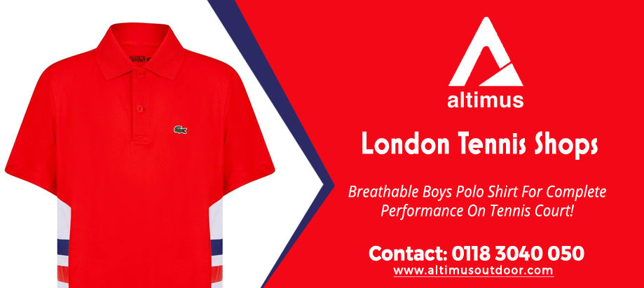 Breathable Boys Polo Shirt For Complete Performance On Tennis Court!