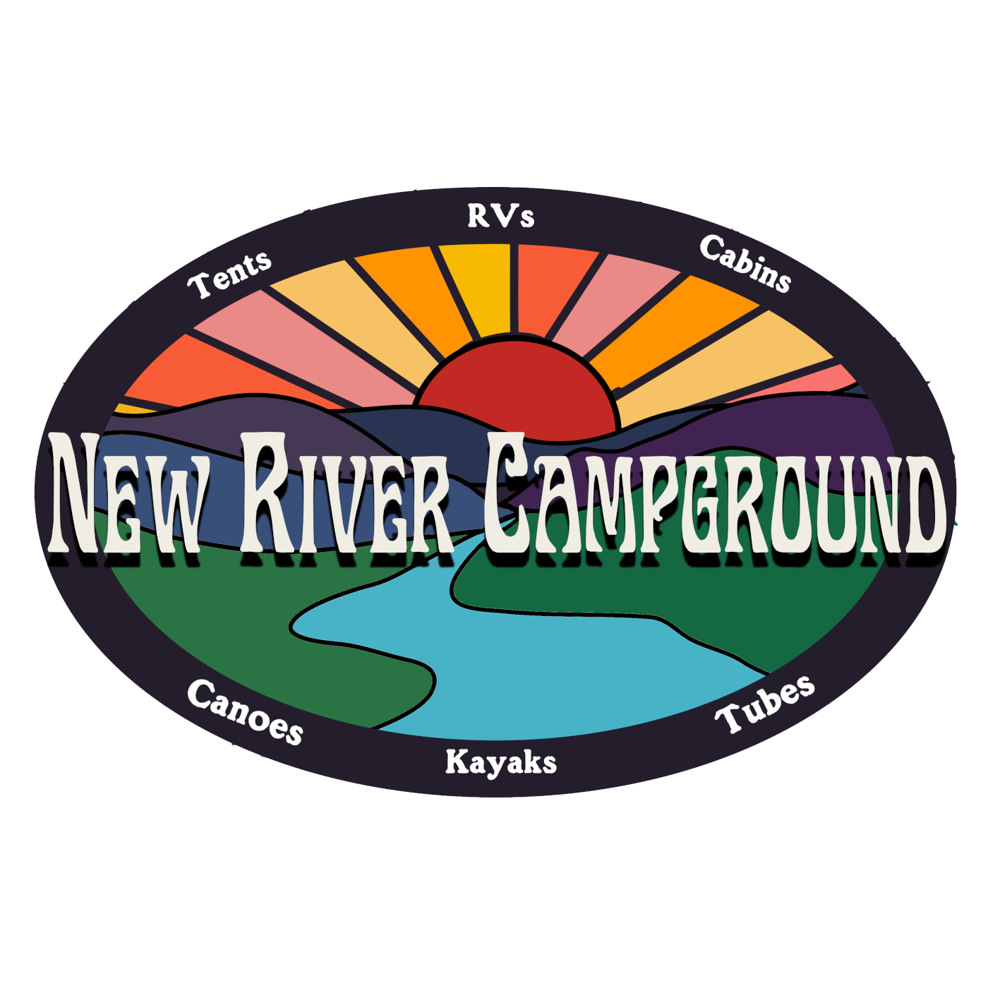 New River Campground and Canoe logo
