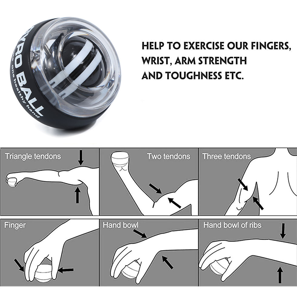 Miniatura: Self-Starting Wrist Gyro Ball Power Trainer Forearm Exerciser - Wrist Strengthen