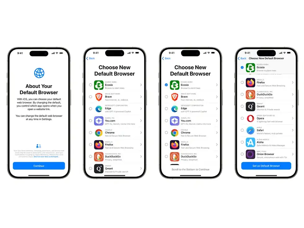 Apple Browser Choice Screen EU