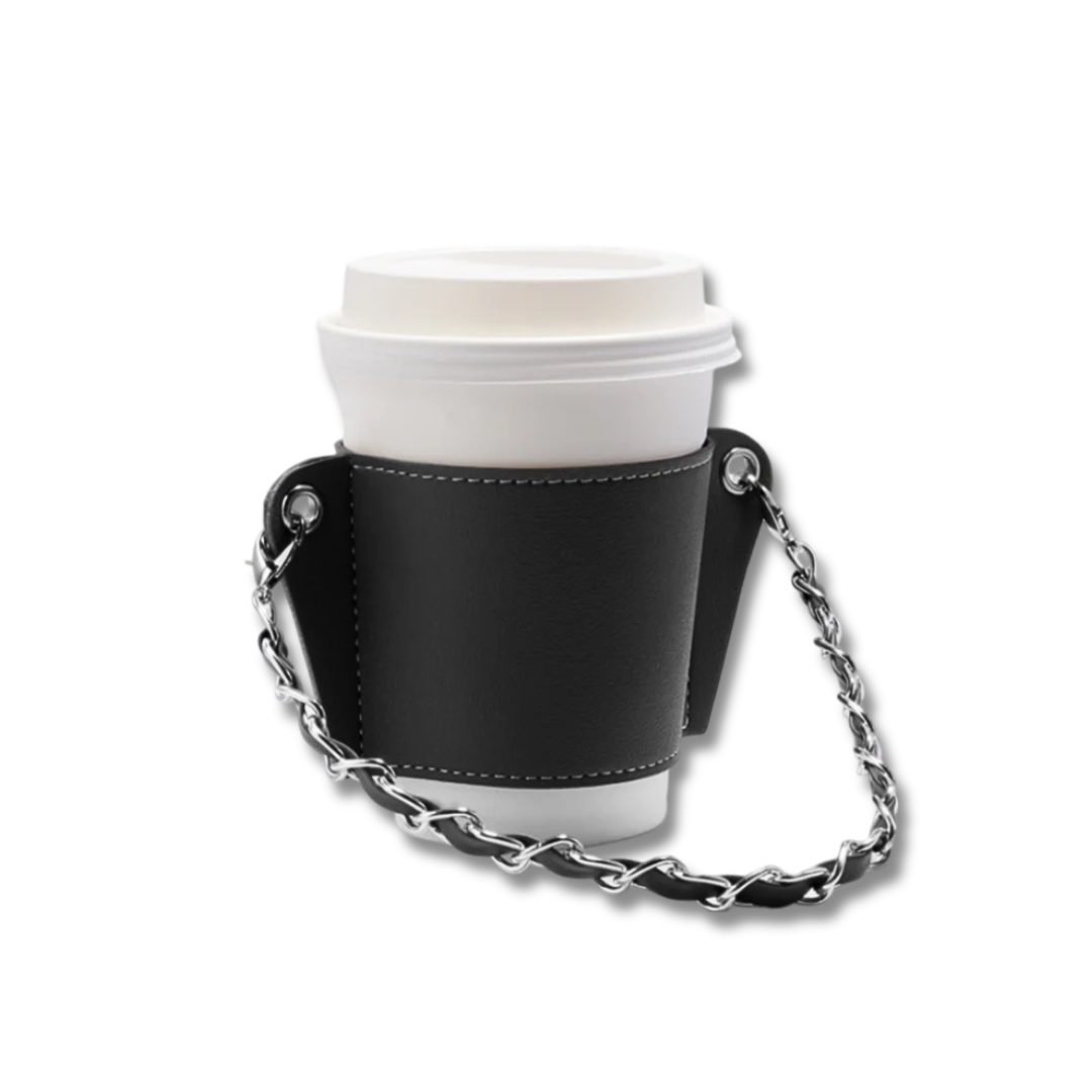 Black Chain Detail Re-usable Cup Sleeve