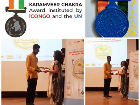Raghu Vamsi - Karmaveer Chakra Awardee