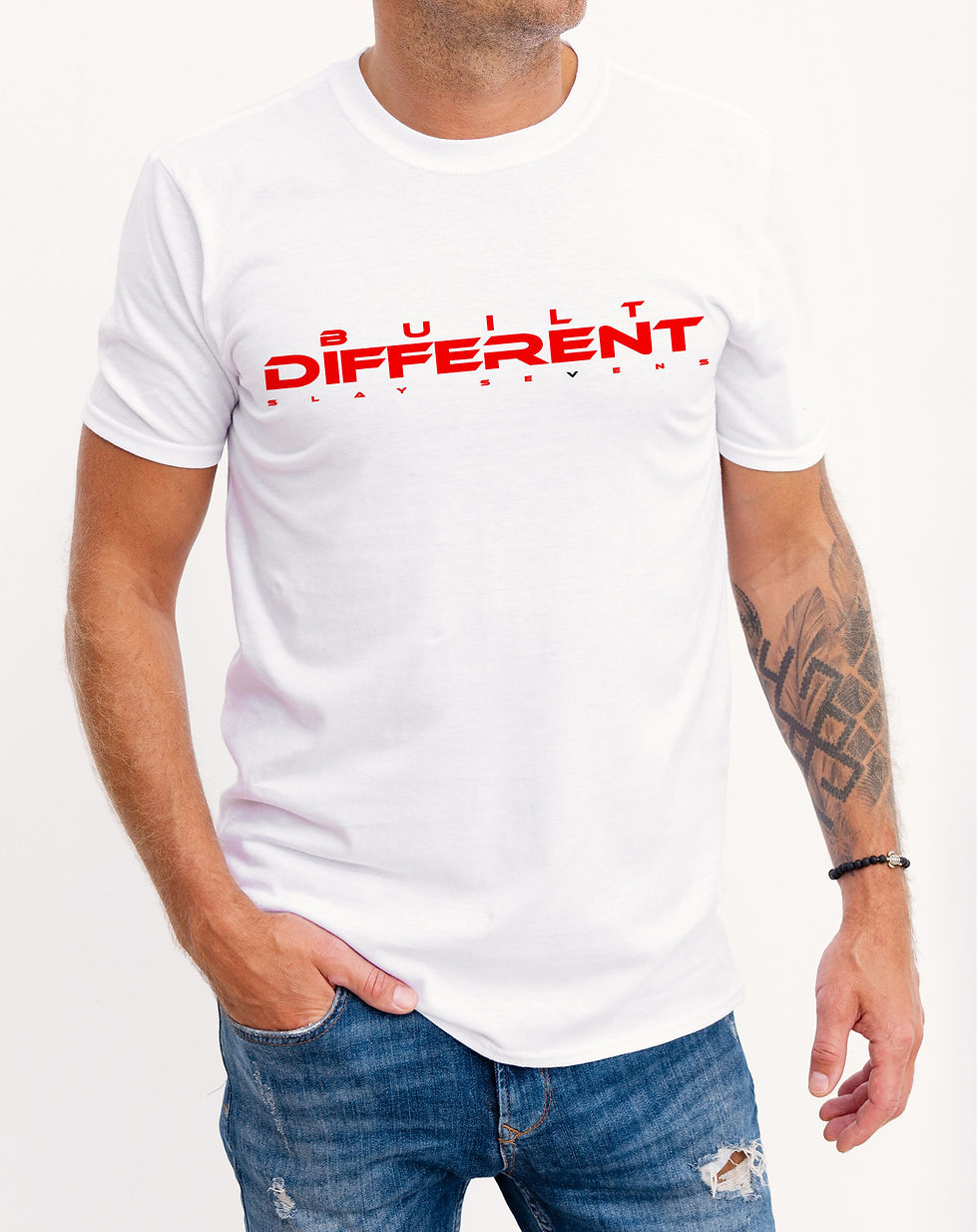 Thumbnail: Built Different Men's Printed Tee