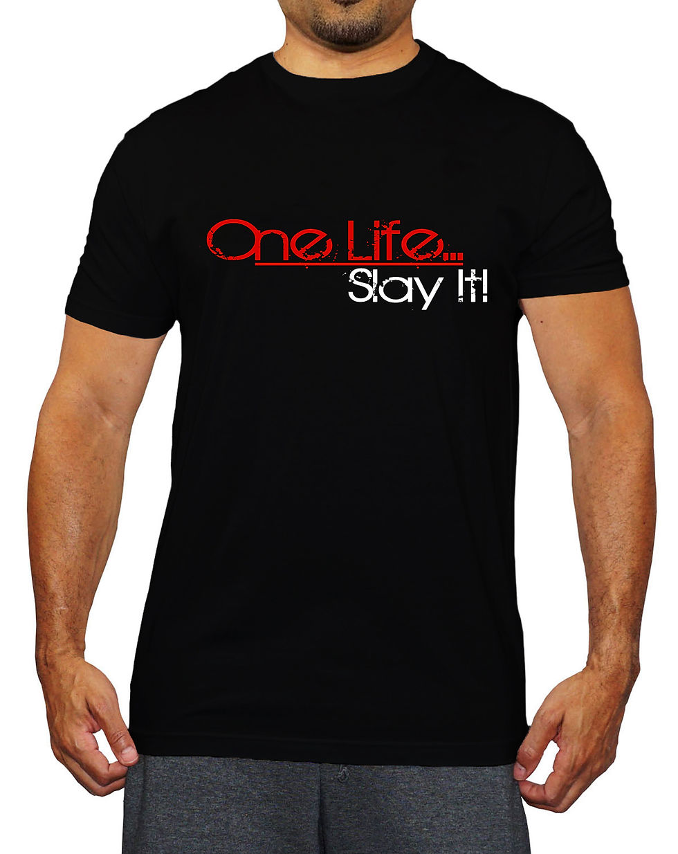 Thumbnail: One Life...Slay It! Men's Printed Tee