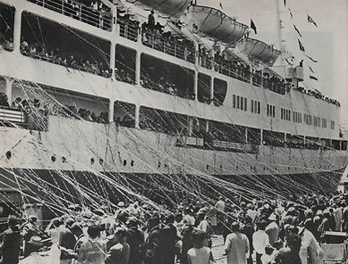 Leaving Cape Town on 18 December 1965 on the first cruise of the 1965 to 66 South Africa