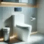 water-saving toilet tank modern