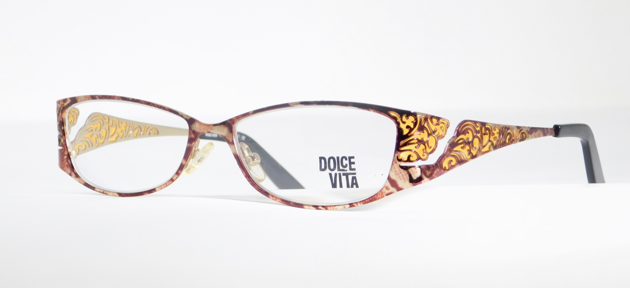 Lunettes De Vue Vintage Casanova DVL 3 - Monture Carrée Violette/verte - Neuve