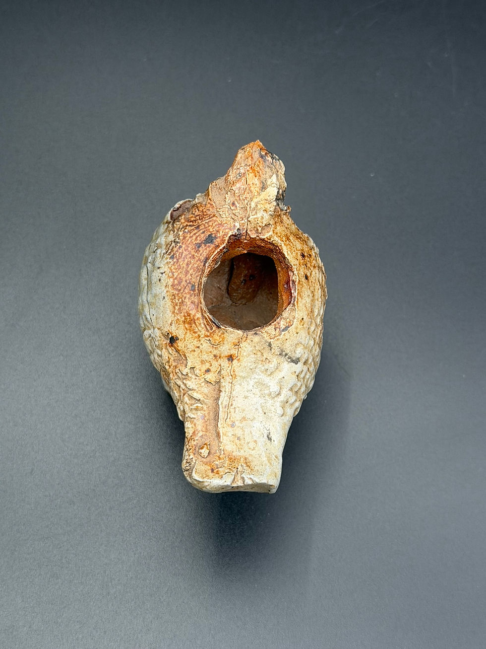 Miniature : Zeldzaam steengoed vogelfluitje