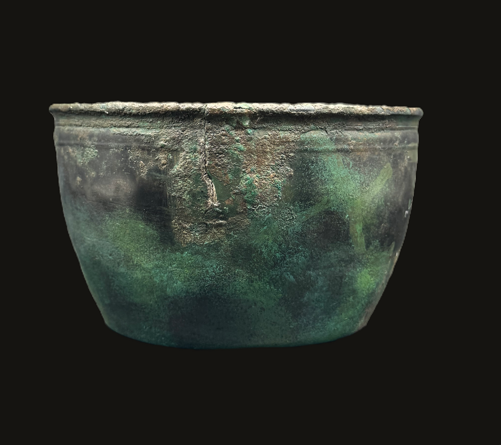 Thumbnail: Romeinse bronzen Casserole / Patera
